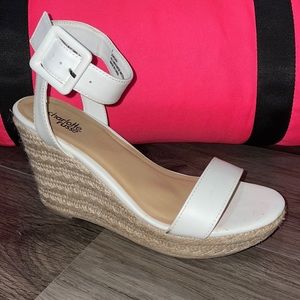 White Sandal Wedges